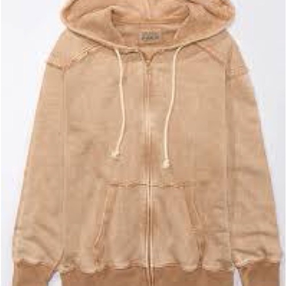 Oversized American Eagle Zip Up